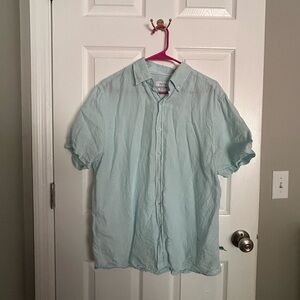 Light Blue Men's Linen Shirt NWOT